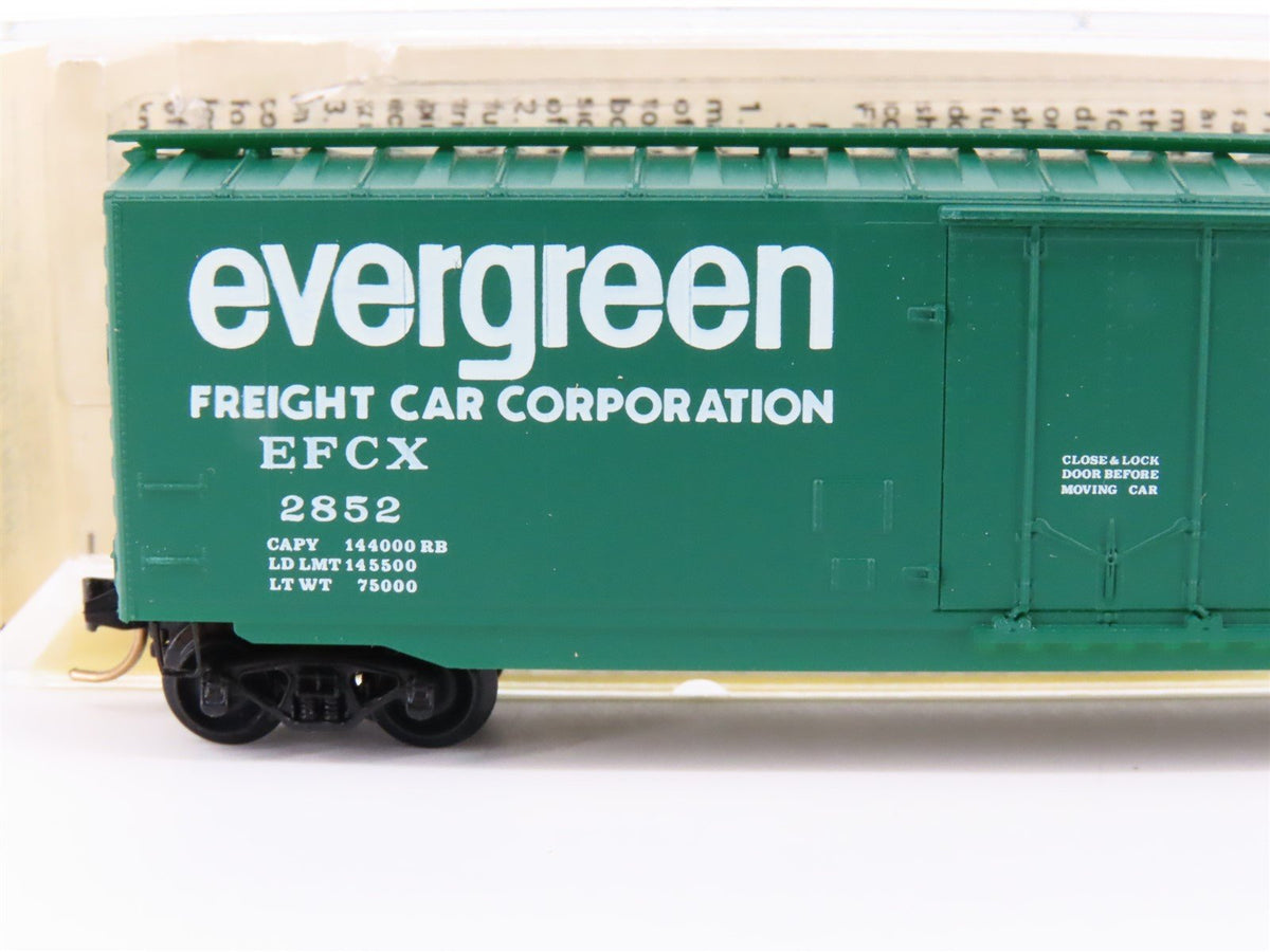 N Scale Kadee Micro-Trains MTL 32010 EFCX Evergreen 50&#39; Plug Door Box Car #2852