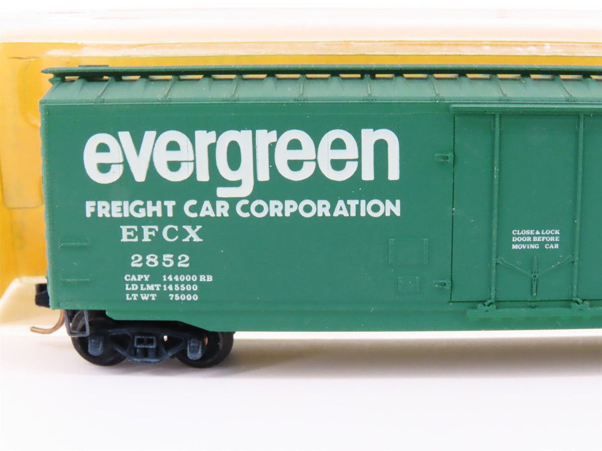 N Scale Kadee Micro-Trains MTL 32011 EFCX Evergreen 50&#39; Plug Door Box Car #2852