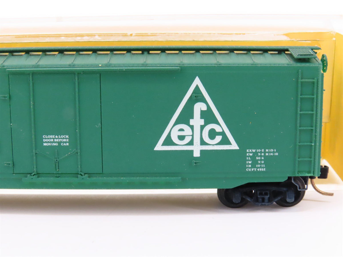 N Scale Kadee Micro-Trains MTL 32011 EFCX Evergreen 50&#39; Plug Door Box Car #2852