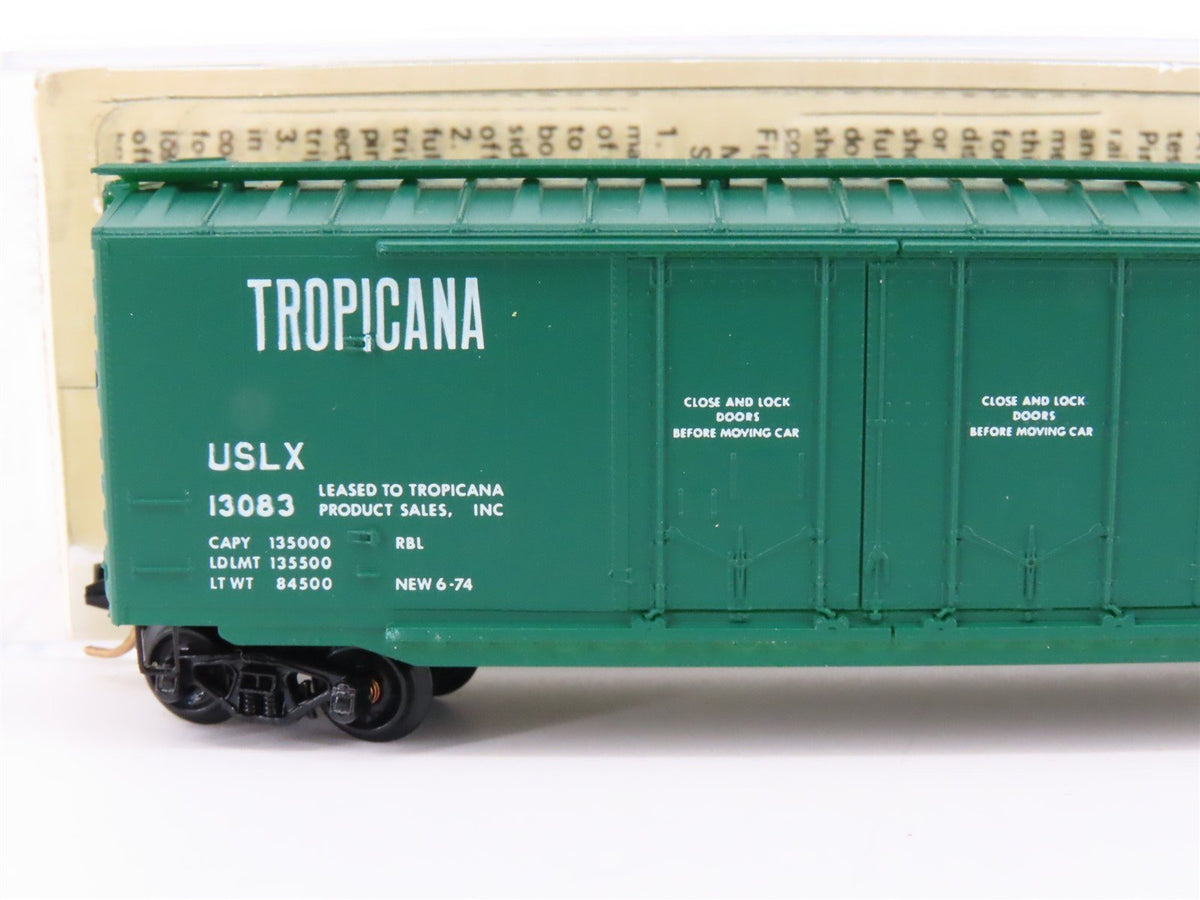 N Kadee Micro-Trains MTL 36010 USLX Tropicana Orange Juice 50&#39; Box Car #13083