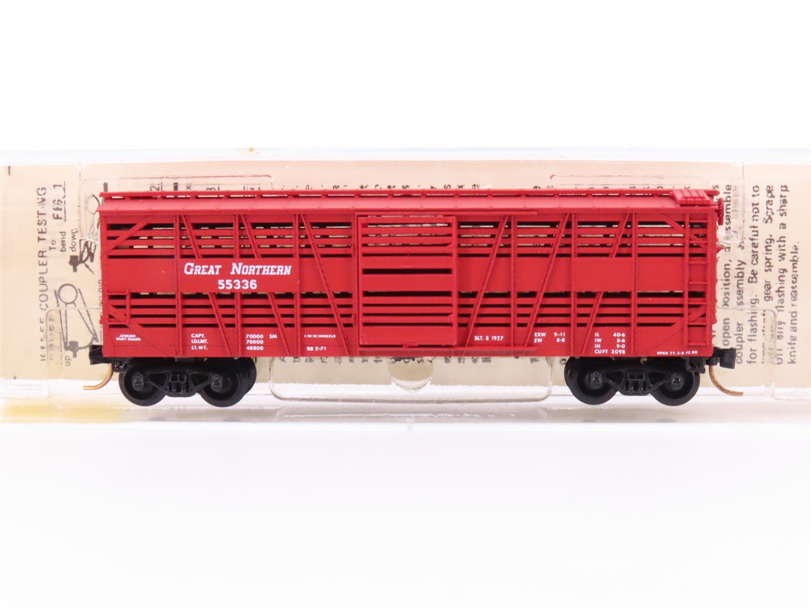 N Kadee Micro-Trains MTL 35020 GN Great Northern 40' Despatch Stock Car #55336