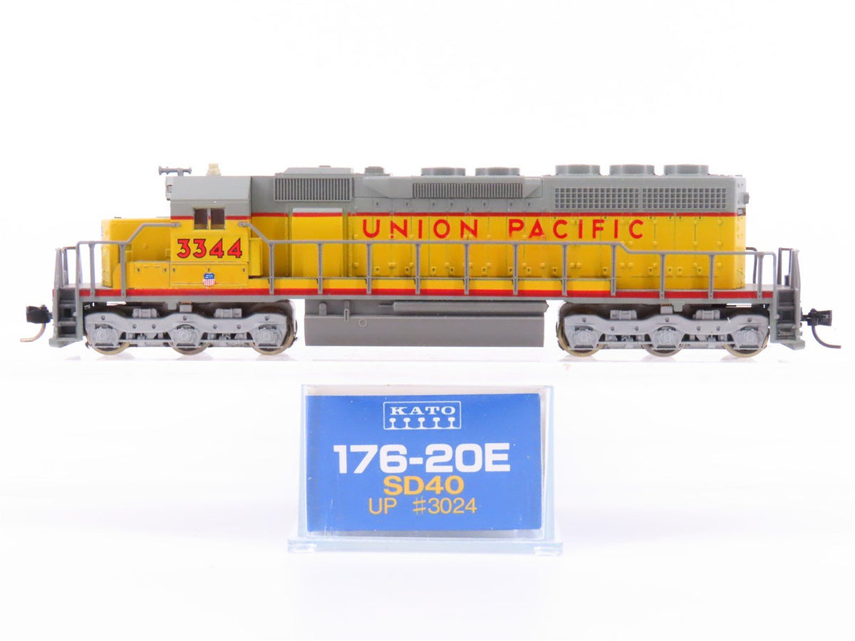 N Scale KATO 176-20F UP Union Pacific EMD SD40 Diesel #3344 - Custom