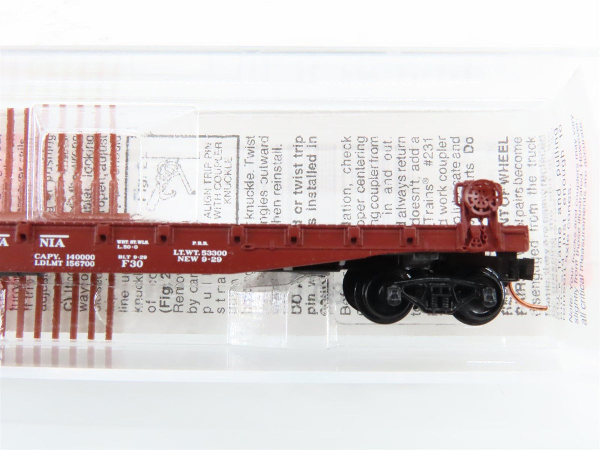 N Scale Micro-Trains MTL 45140 PRR Pennsylvania Railroad 50&#39; Flat Car #470165