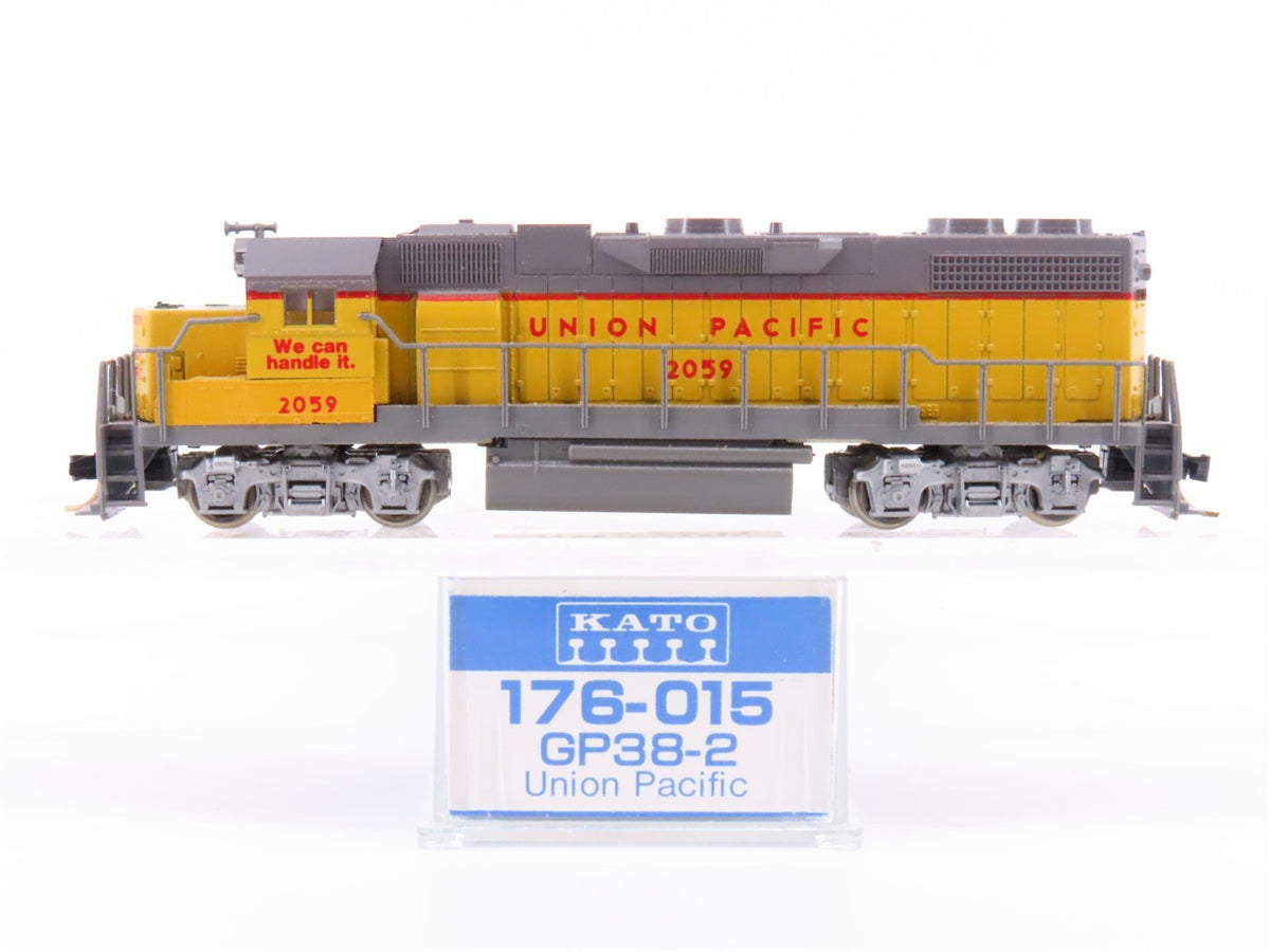 N Scale KATO 176-015 UP Union Pacific EMD GP38-2 Diesel Locomotive #2059