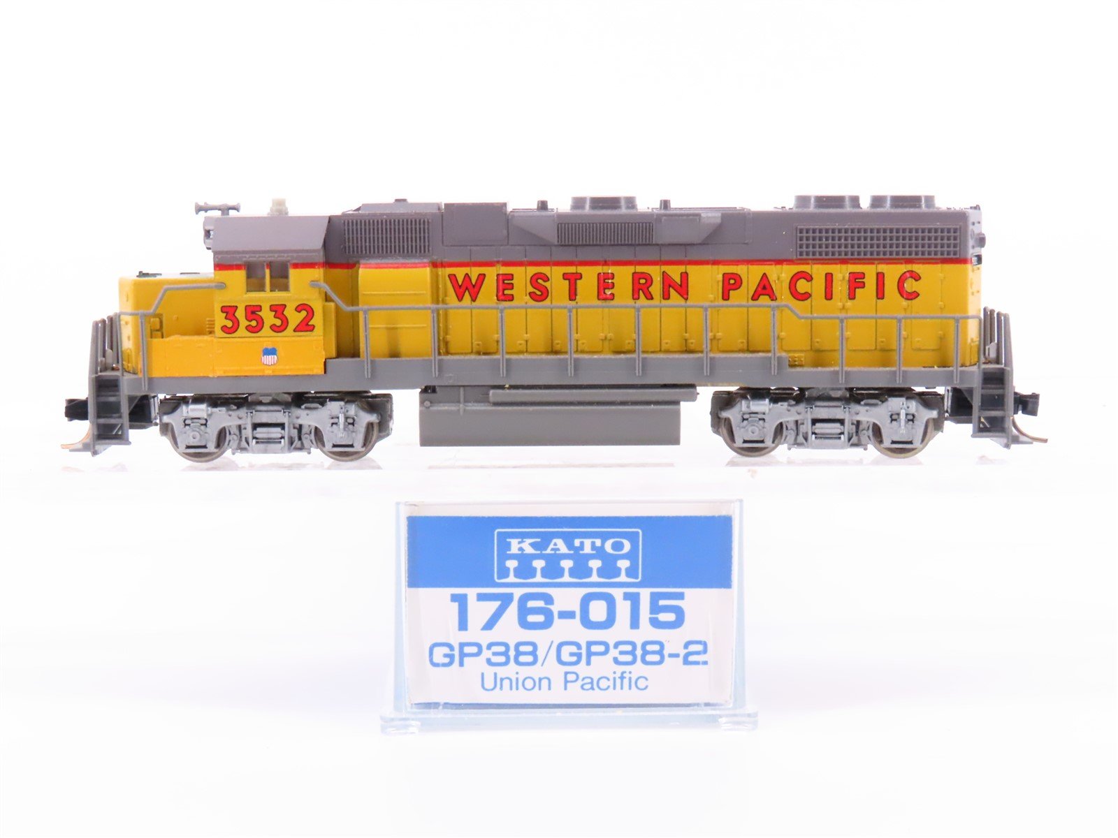 N Scale KATO 176-015 WP Western Pacific "UP Paint" GP38-2 Diesel #3532 - Custom