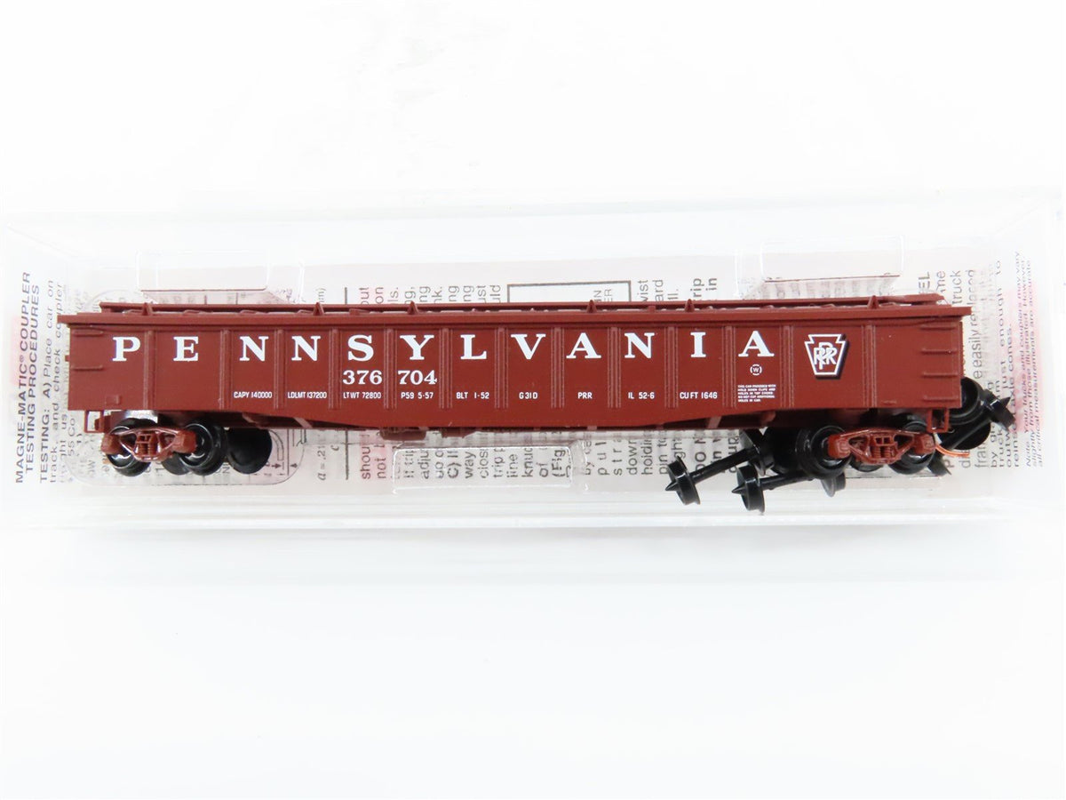 N Scale Micro-Trains MTL 106080 PRR Pennsylvania Railroad 50&#39; Gondola #376704