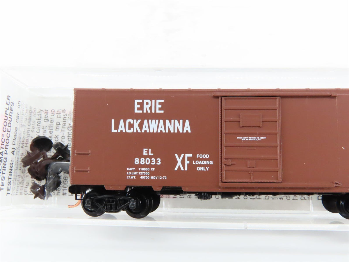 N Scale Micro-Trains MTL 73030 EL Erie Lackawanna 40&#39; Single Door Box Car #88033