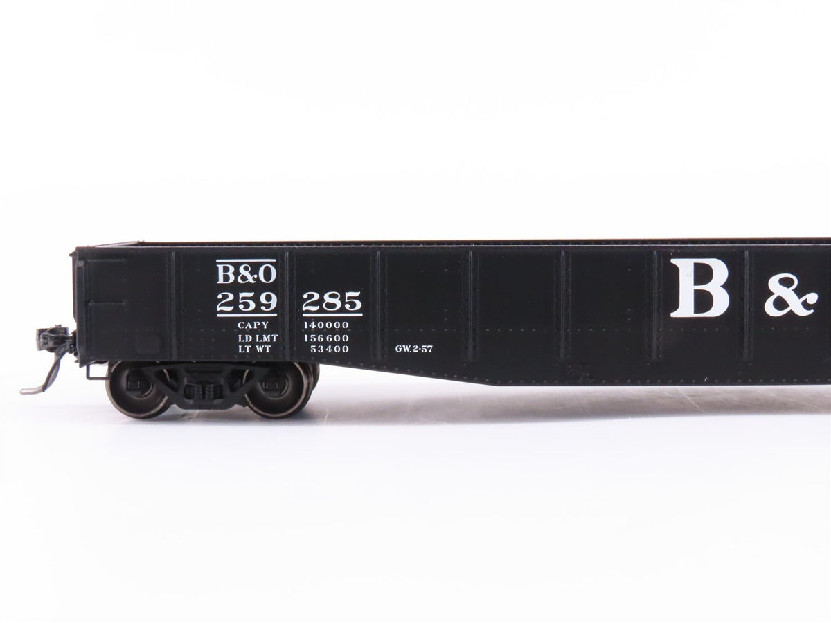 HO Scale Tangent 10930-03 B&amp;O Railway 1957 O-59 Repaint 52&#39; Gondola Car #259285