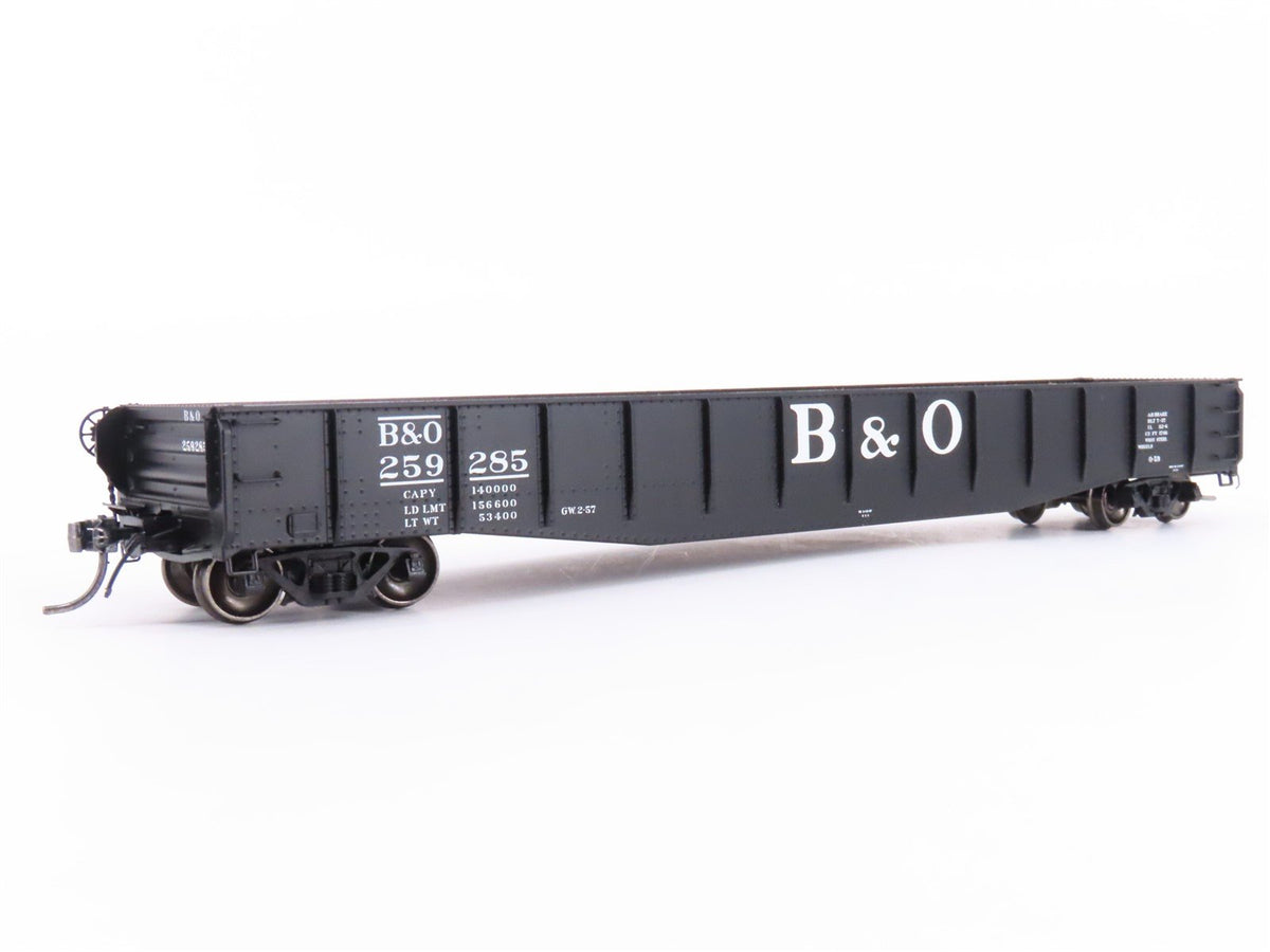 HO Scale Tangent 10930-03 B&amp;O Railway 1957 O-59 Repaint 52&#39; Gondola Car #259285