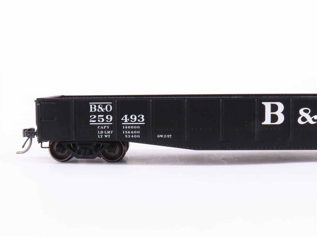 HO Scale Tangent 10930-05 B&amp;O Railway 1957 O-59 Repaint 52&#39; Gondola Car #259493