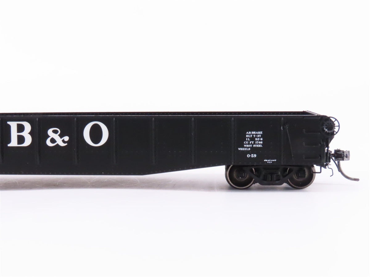 HO Scale Tangent 10930-05 B&amp;O Railway 1957 O-59 Repaint 52&#39; Gondola Car #259493