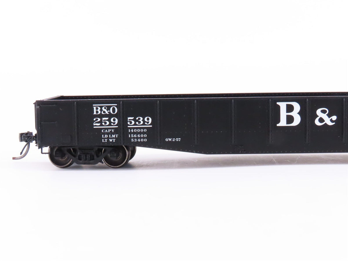 HO Scale Tangent 10930-06 B&amp;O Railway 1957 O-59 Repaint 52&#39; Gondola Car #259539