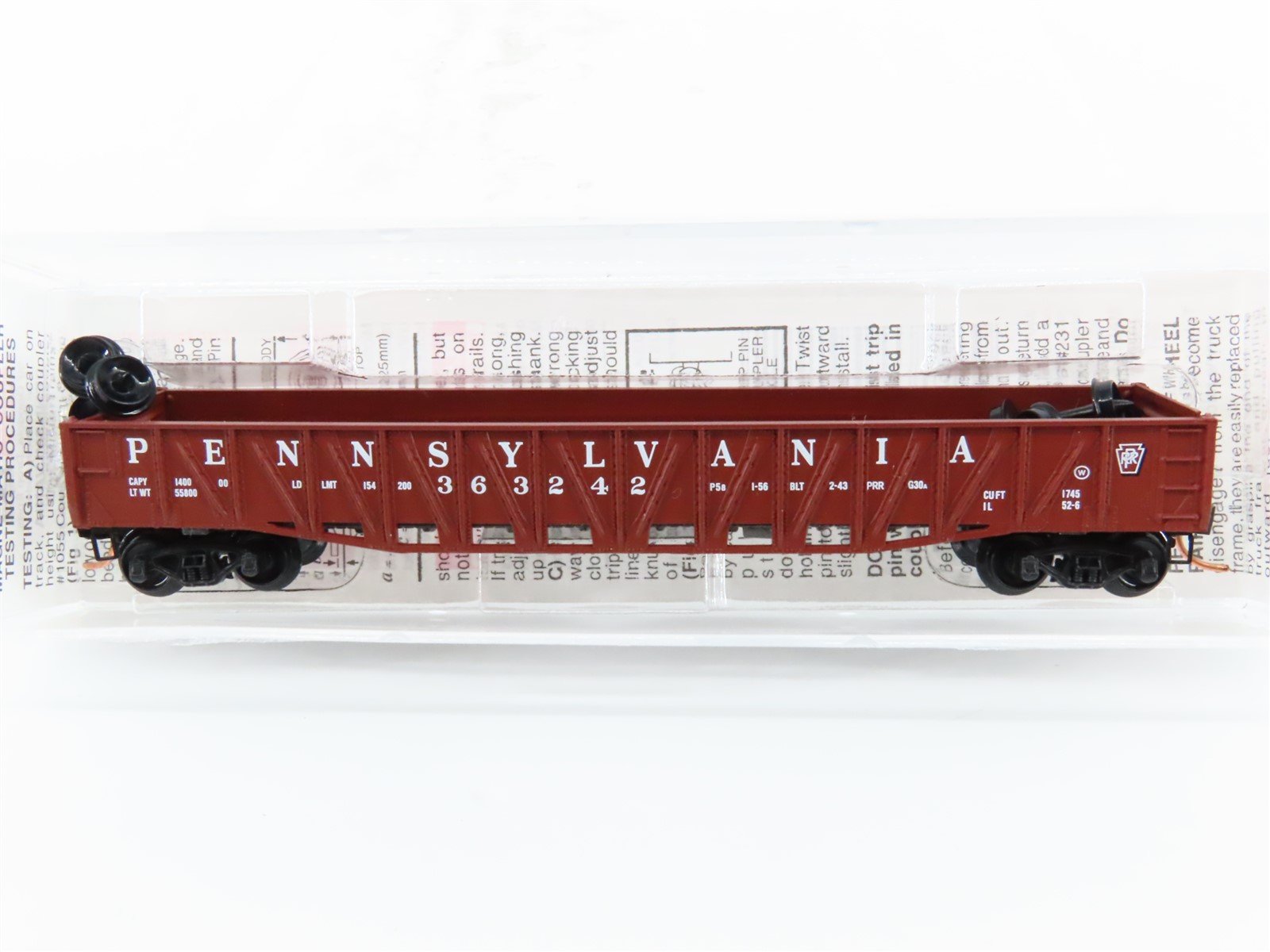 N Scale Micro-Trains MTL 62070 PRR Pennsylvania Railroad 50' Gondola #363242