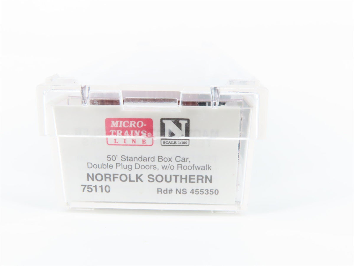 N Scale Micro-Trains MTL 75110 NS Norfolk &amp; Southern 50&#39; Box Car #455350