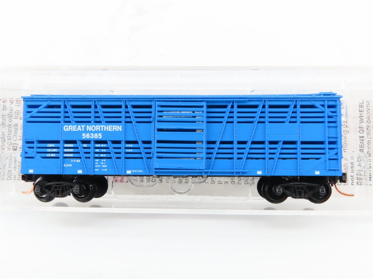 N Scale Micro-Trains MTL 35170 GN Big Sky Blue 40&#39; Despatch Stock Car #56385