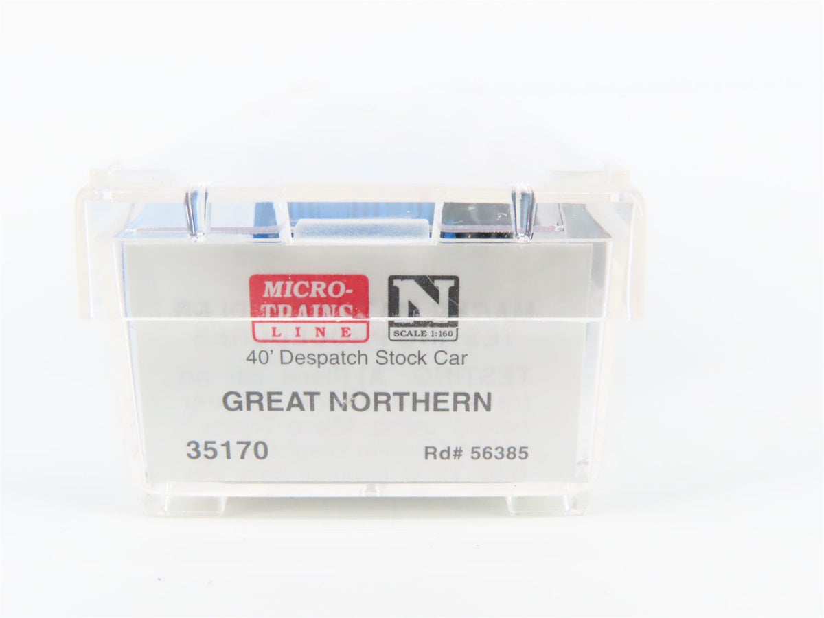 N Scale Micro-Trains MTL 35170 GN Big Sky Blue 40&#39; Despatch Stock Car #56385