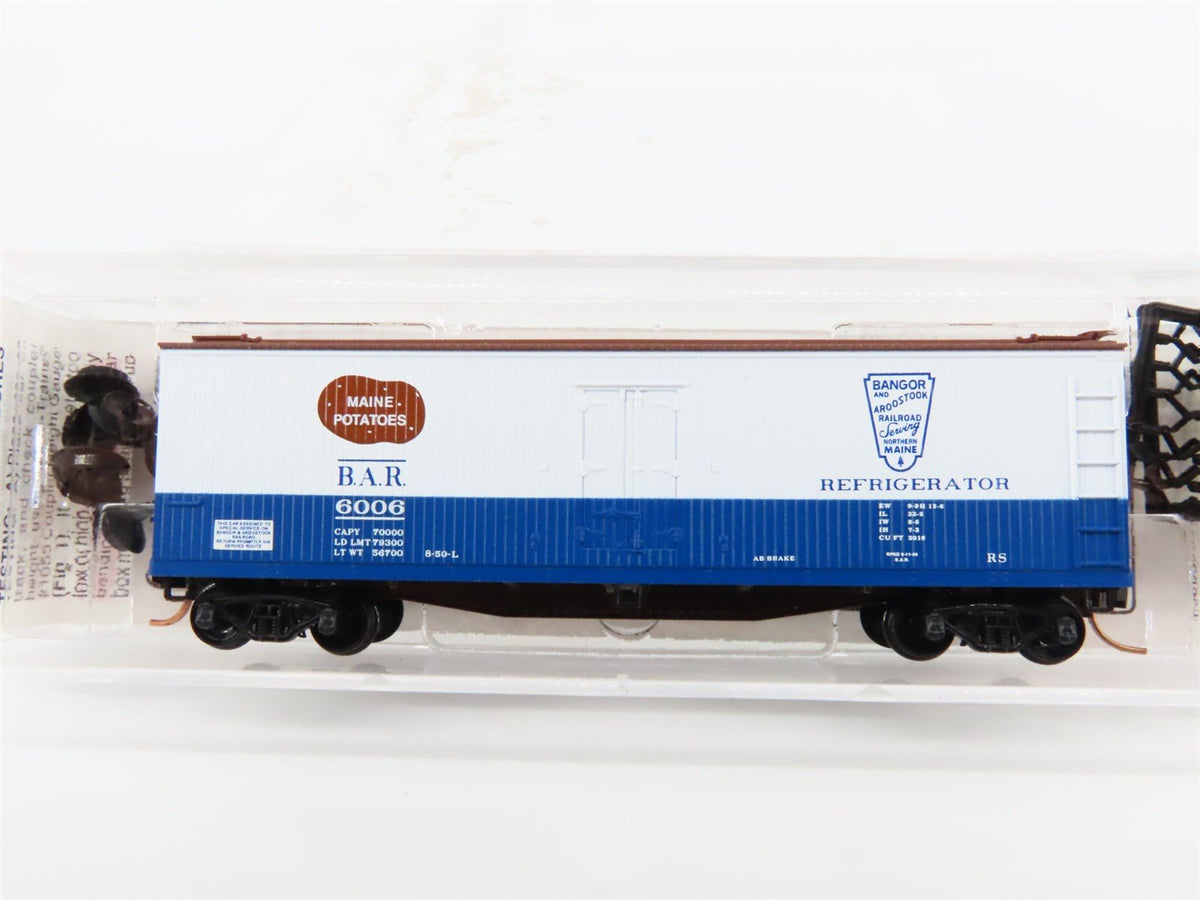 N Scale Micro-Trains MTL 49550 BAR Maine Potatoes 40&#39; Wood Reefer #6006