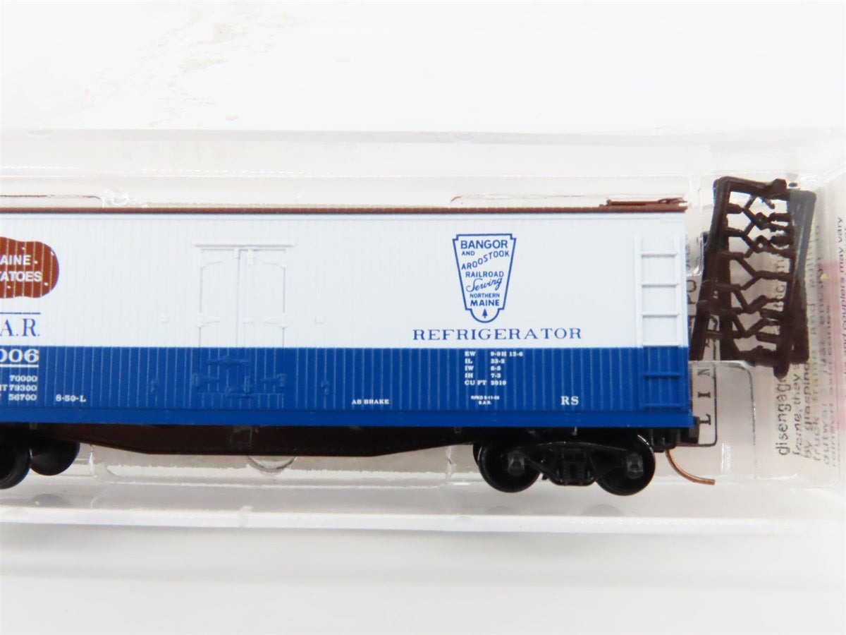 N Scale Micro-Trains MTL 49550 BAR Maine Potatoes 40&#39; Wood Reefer #6006