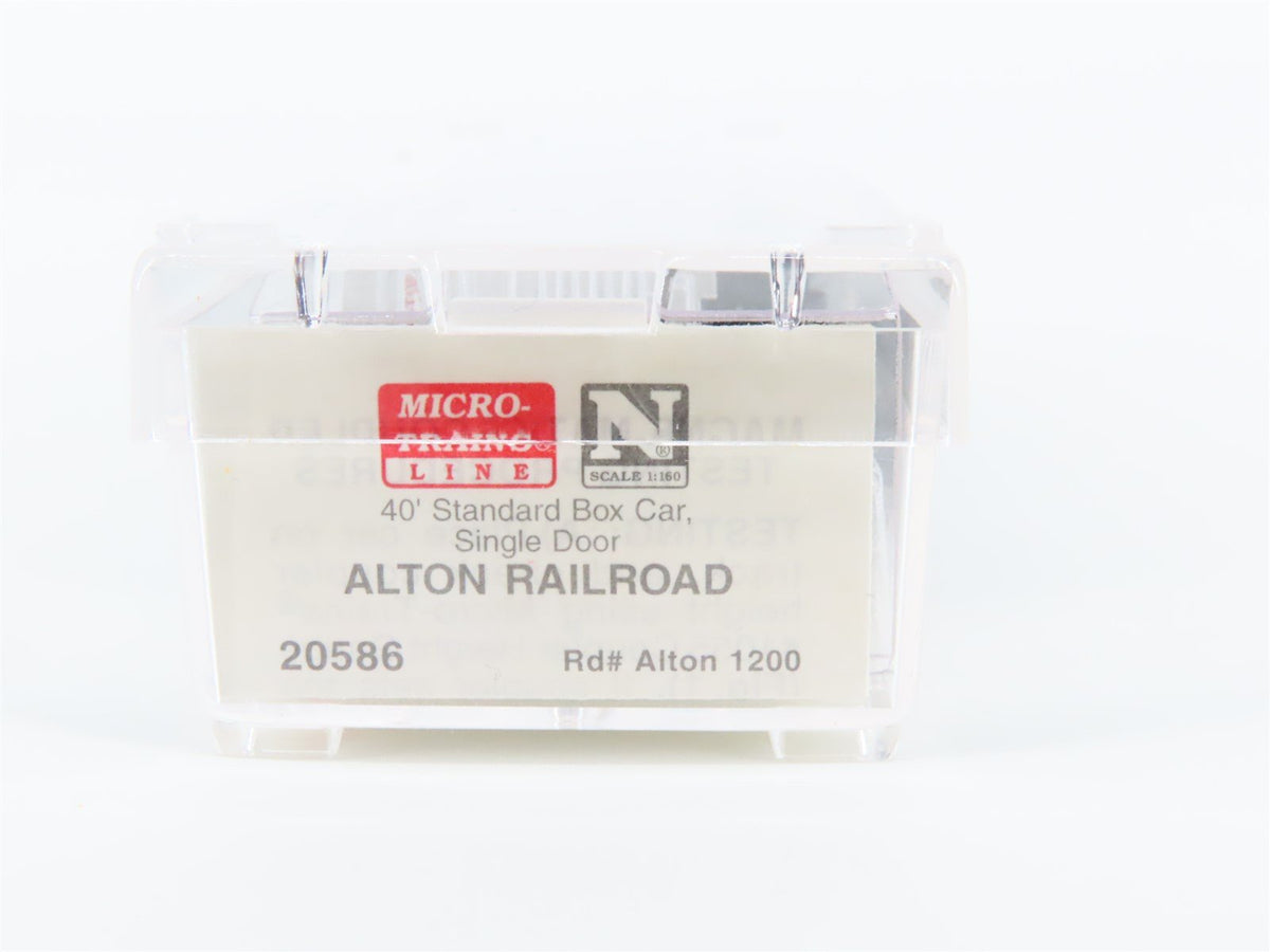 N Scale Micro-Trains MTL 20586 ALTON Railroad 40&#39; Single Door Box Car #1200