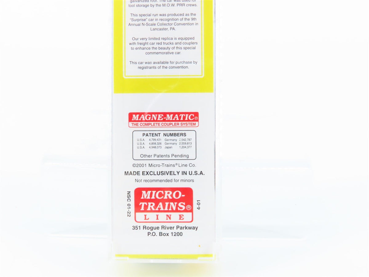 N Scale Micro-Trains MTL NSC 01-22 PRR Pennsylvania MOW Storage Box Car #489545