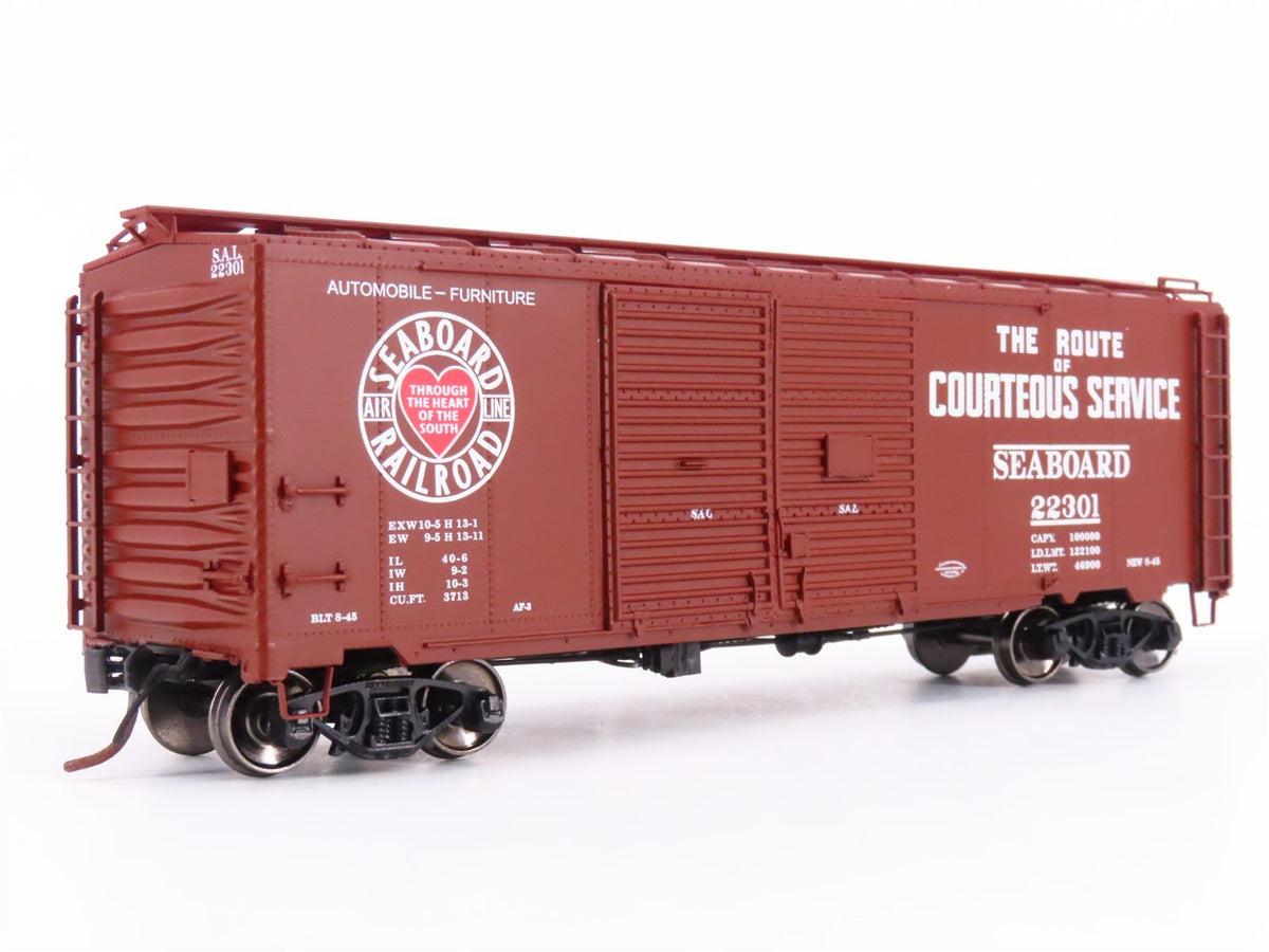 HO Scale Red Caboose RR38532-27 SAL &quot;Courteous Service&quot; 40&#39; Boxcar #22301