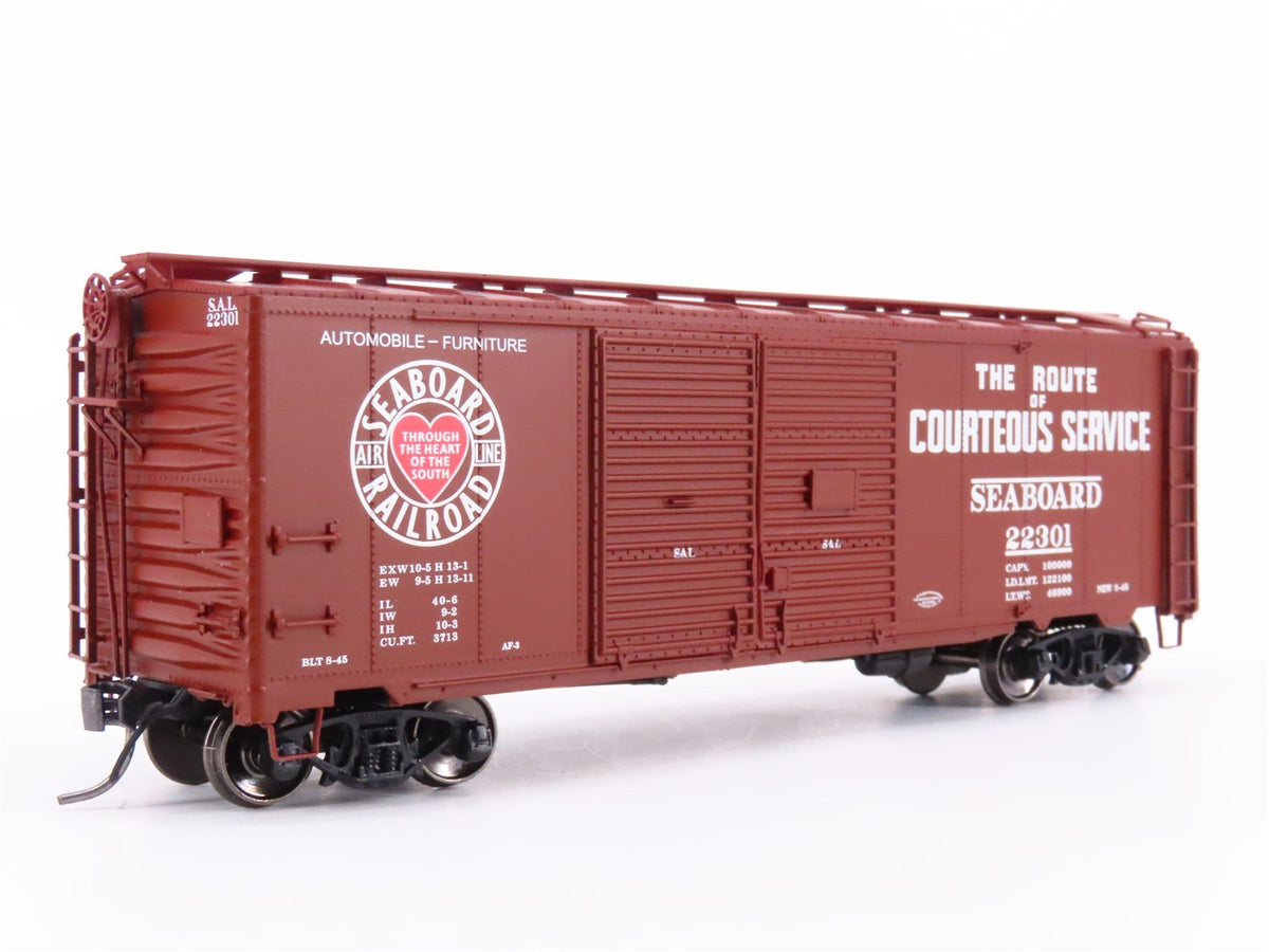 HO Scale Red Caboose RR38532-27 SAL &quot;Courteous Service&quot; 40&#39; Boxcar #22301