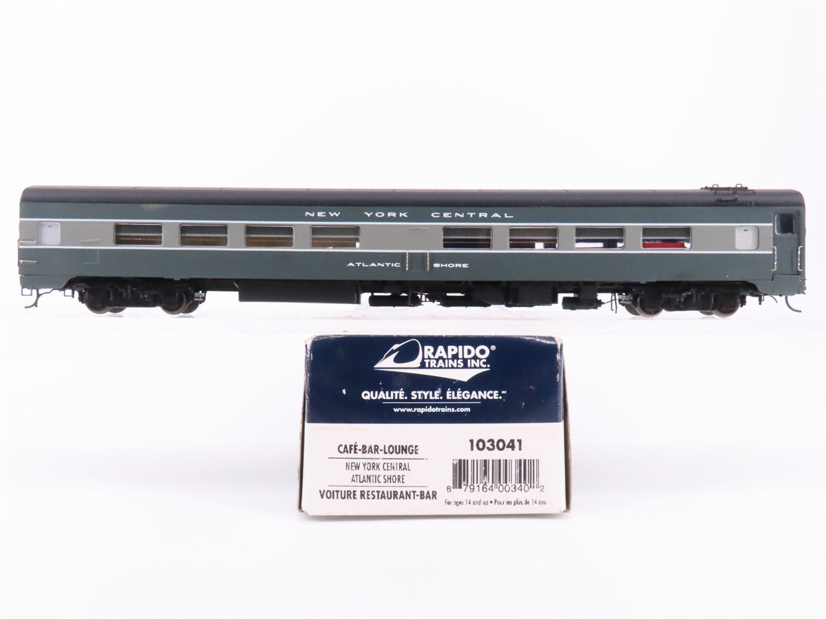 HO Scale Rapido 103041 NYC Railway Cafe-Bar-Lounge Passenger Car Atlantic Shore