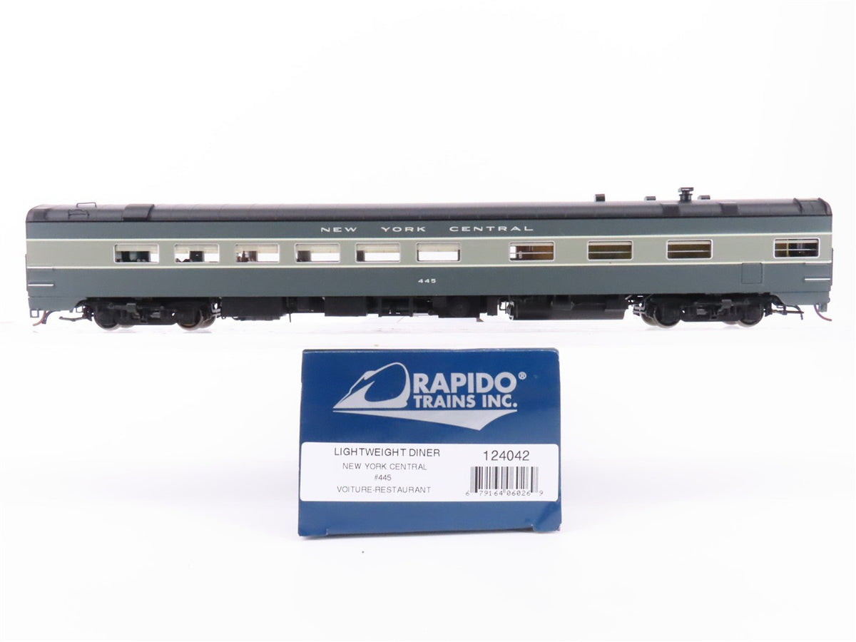 HO Scale Rapido 124042 NYC Railway Lightweight Diner Passenger Car #445