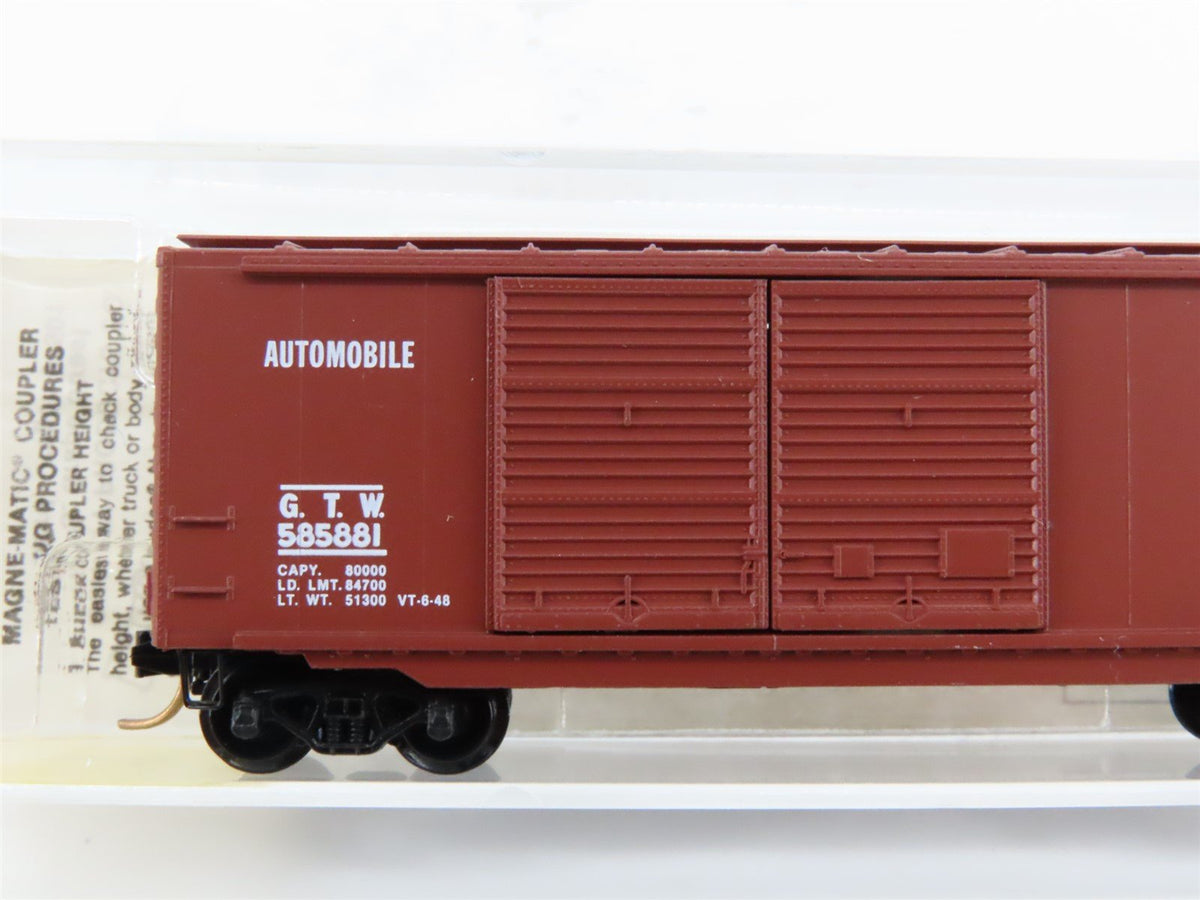 N Scale Kadee Micro-Trains MTL 23170 GTW Grand Trunk Western 40&#39; Box Car #585881