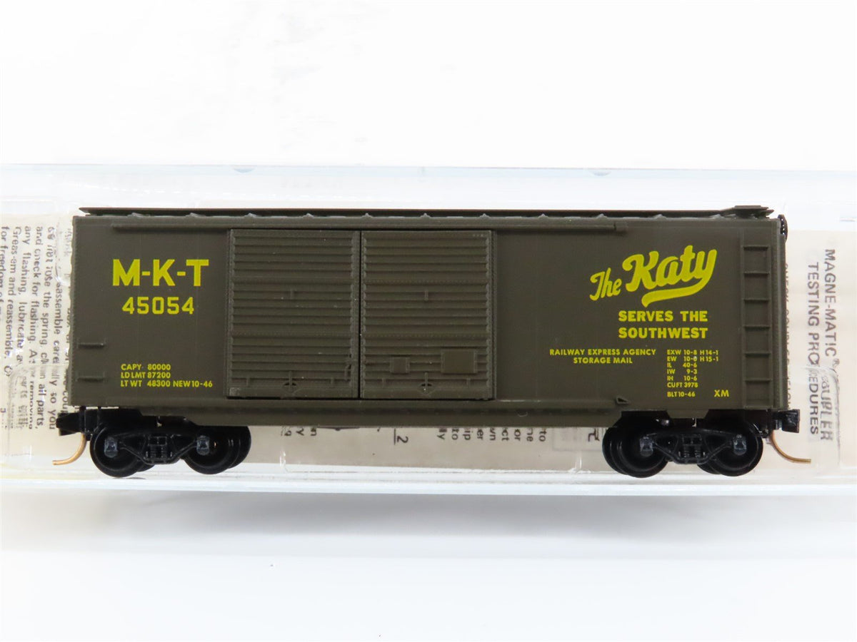 N Scale Kadee Micro-Trains MTL 23150 M-K-T Katy 40&#39; Double Door Box Car #45054