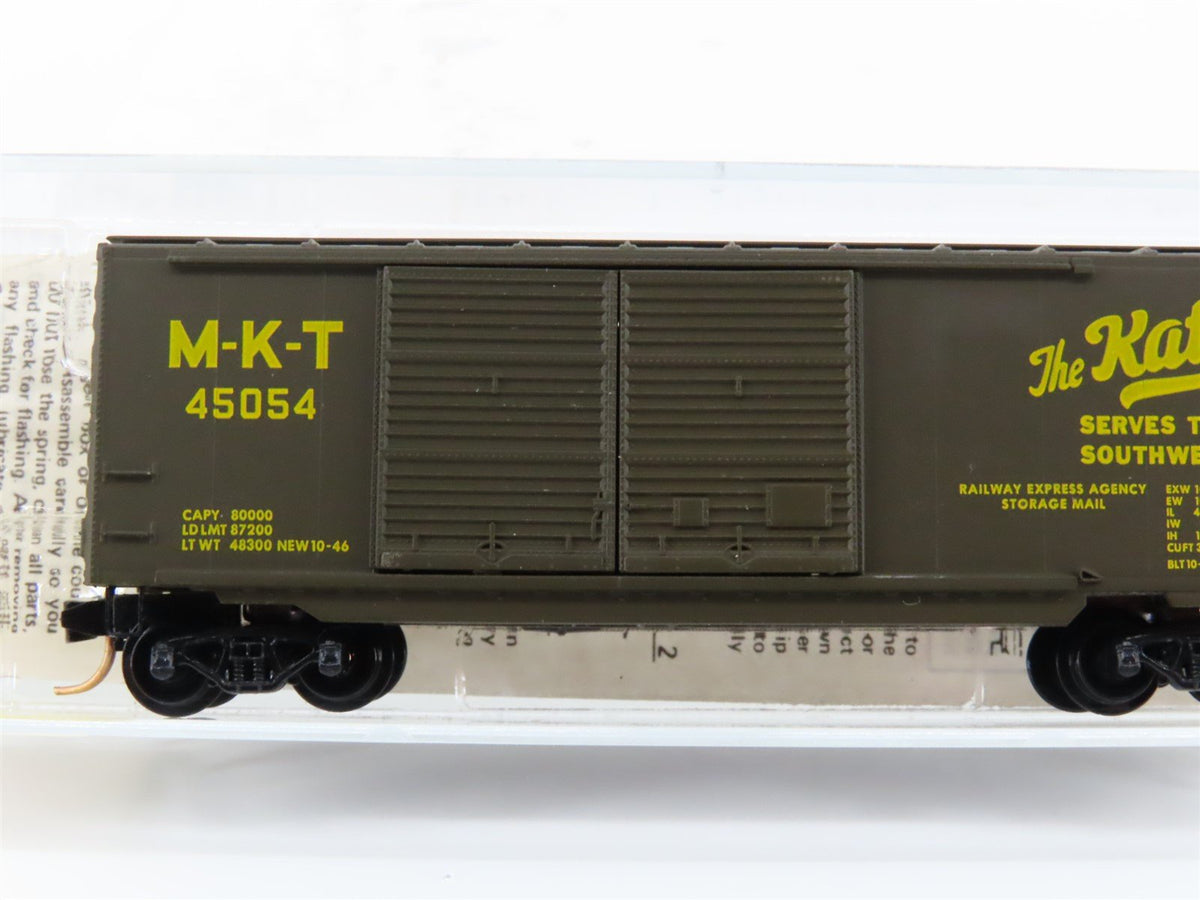 N Scale Kadee Micro-Trains MTL 23150 M-K-T Katy 40&#39; Double Door Box Car #45054