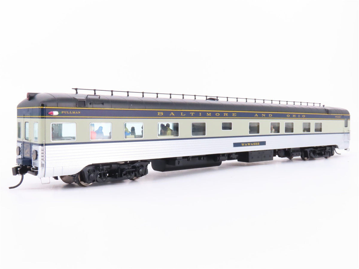 HO Scale Walthers Proto 920-9419 B&amp;O 85&#39; P-S Lounge-Obs Passenger Car &quot;Wawasee&quot;