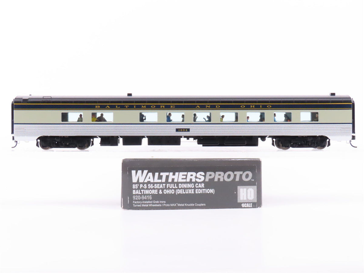 HO Walthers Proto 920-9416 B&amp;O 85&#39; P-S 56-Seat Dining Passenger Car #1094