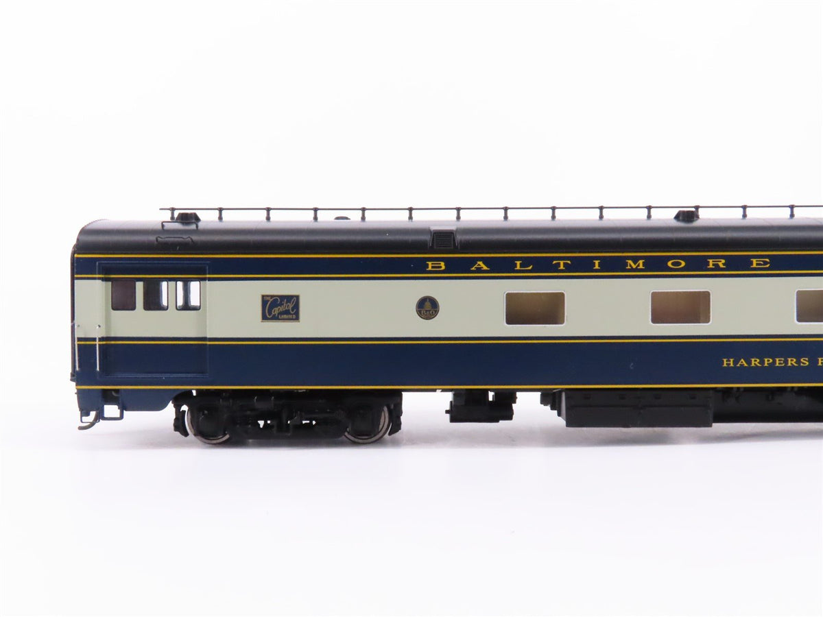 HO Walthers Proto 920-9410 B&amp;O 85&#39; P-S Lounge Passenger Car &quot;Harpers Ferry&quot;