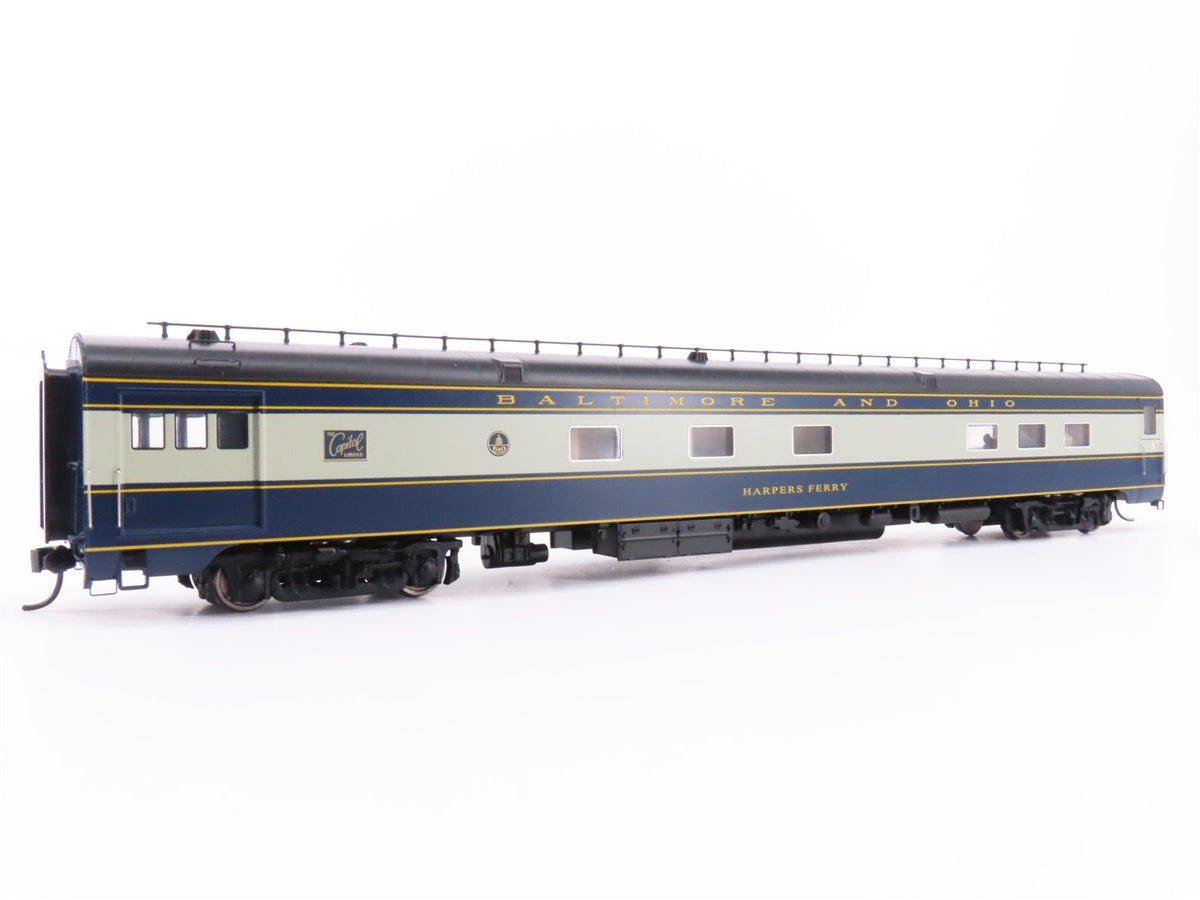 HO Walthers Proto 920-9410 B&amp;O 85&#39; P-S Lounge Passenger Car &quot;Harpers Ferry&quot;