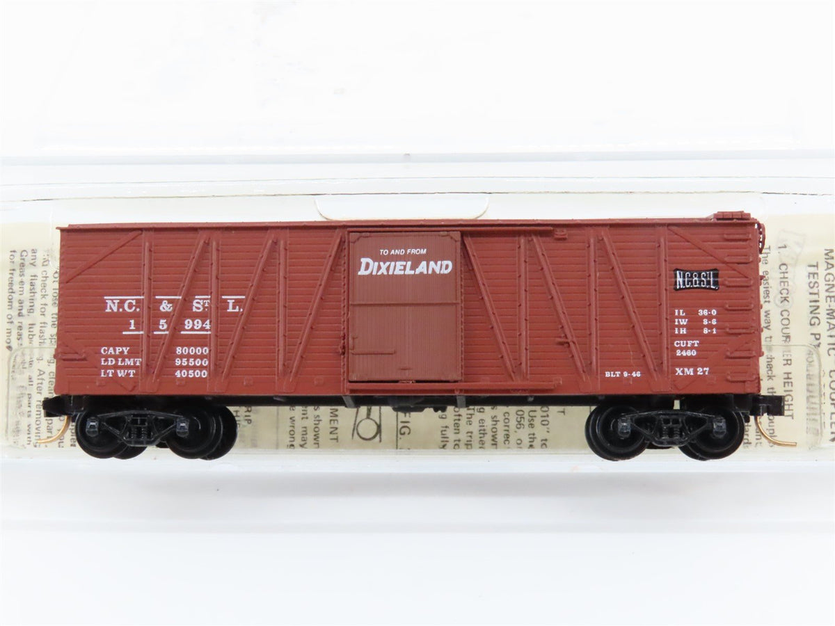 N Kadee Micro-Trains MTL 28110 NC&amp;STL Dixieland 40&#39; Single Door Box Car #15994