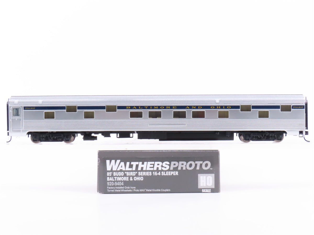 HO Scale Walthers Proto 920-9404 B&amp;O 85&#39; Budd 16-4 Sleeper Passenger Car