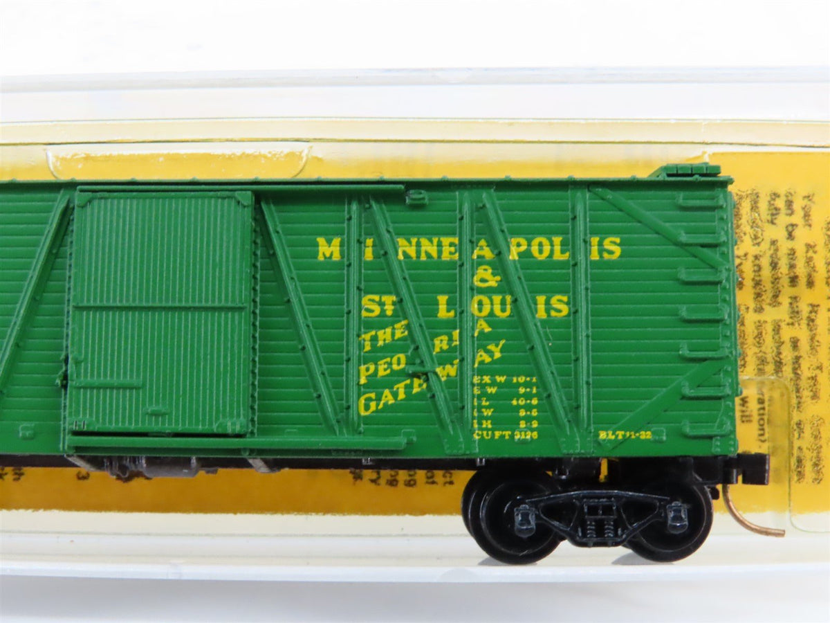 N Scale Kadee Micro-Trains MTL 28352-1 M&amp;STL Peoria Gateway 40&#39; Box Car #24512