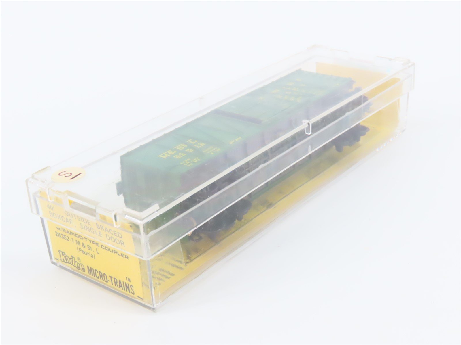 N Scale Kadee Micro-Trains MTL 28352-1 M&STL Peoria Gateway 40' Box Car #24512
