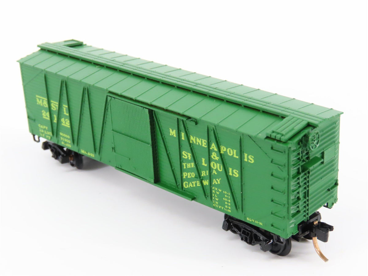 N Scale Kadee Micro-Trains MTL 28080 M&amp;STL Peoria Gateway 40&#39; Box Car #24142