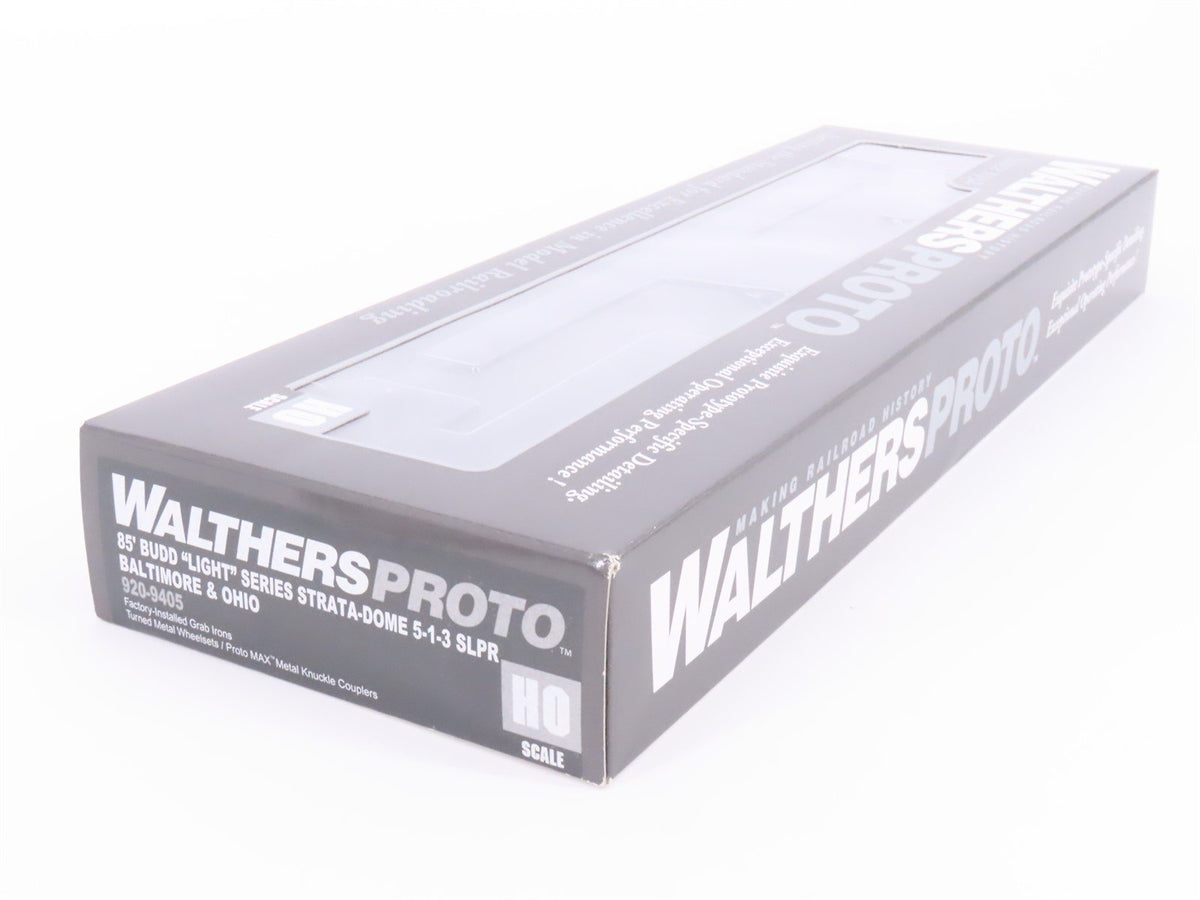 HO Scale Walthers Proto 920-9405 B&amp;O 85&#39; 5-1-3 Dome/Sleeper Passenger Car