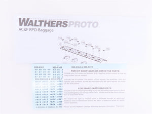 HO Walthers Proto 920-9360 PM Pere Marquette RPO/Baggage Passenger Car