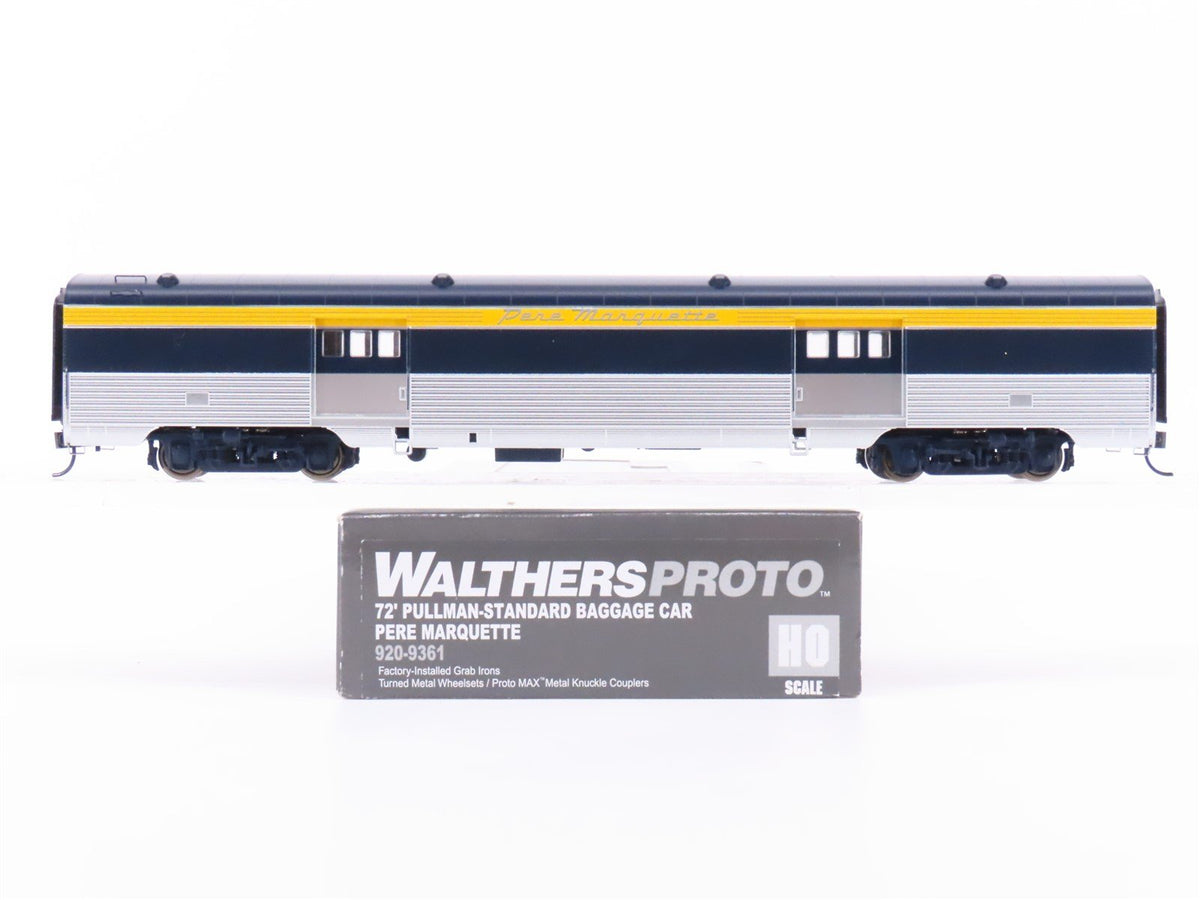 HO Walthers Proto 920-9361 PM Pere Marquette Baggage Passenger Car