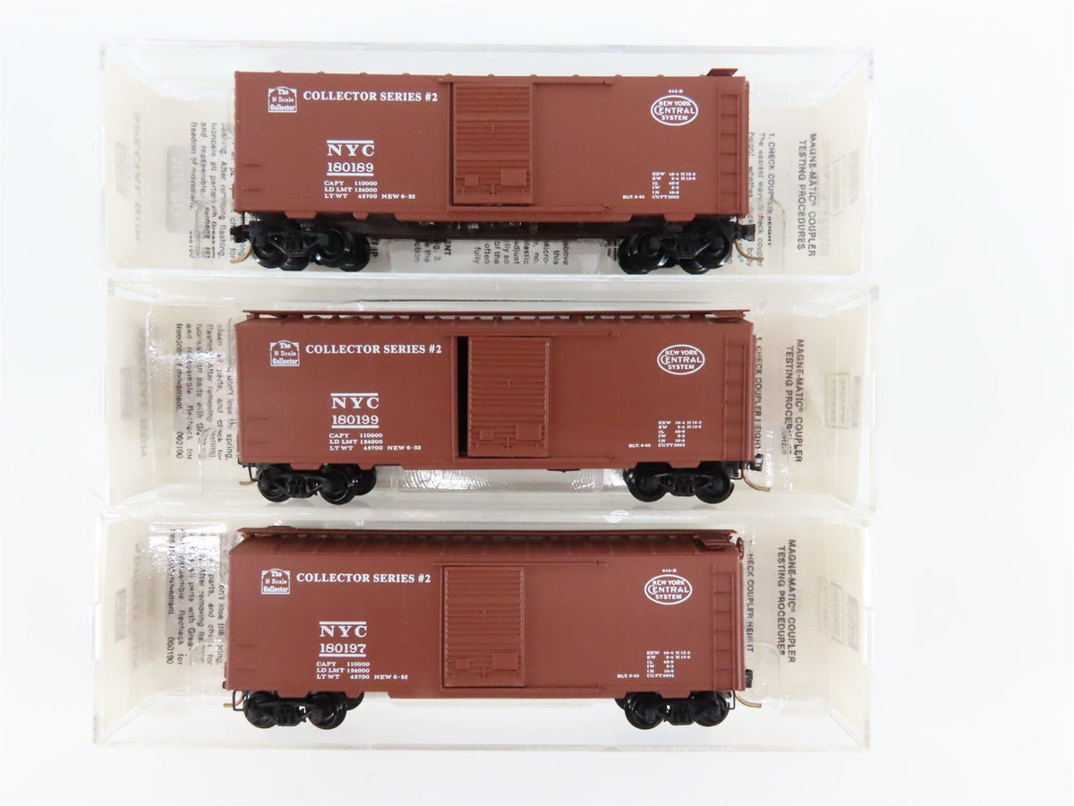 N Scale Micro-Trains MTL NSC Series #2 NYC New York Central Box Car 3-Pack