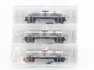 N Micro-Trains MTL BLW 2000-5 Special Run GATX Gulf Oil Tank Car 3-Pack Sealed