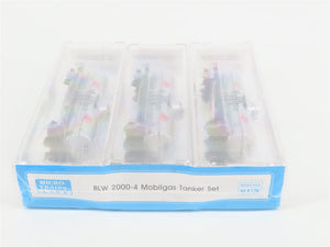 N Micro-Trains MTL BLW 2000-4 Special Run SOVX Mobilgas Tank Car 3-Pack Sealed