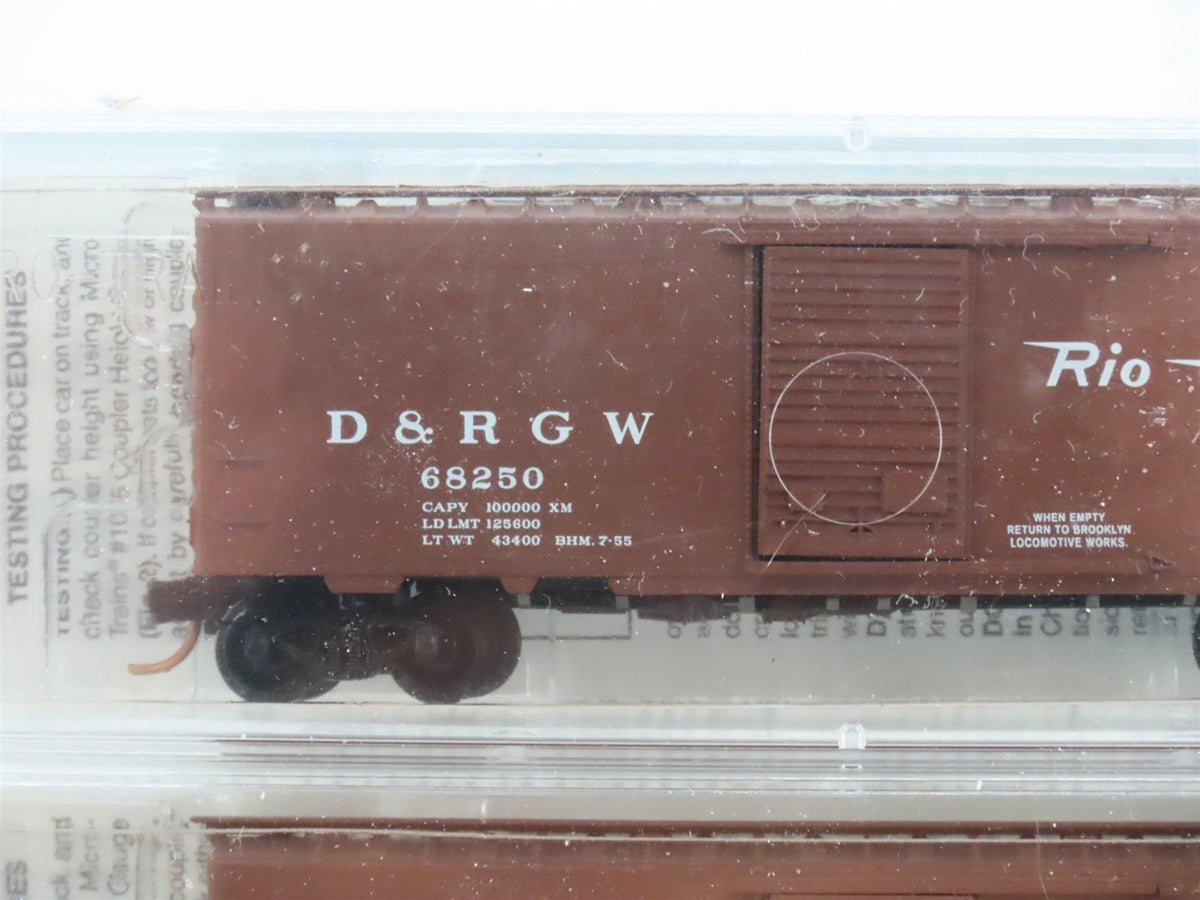 N Scale Micro-Trains MTL BLW 20000-1 D&amp;RGW Rio Grande 40&#39; Box Car 3-Pack Sealed