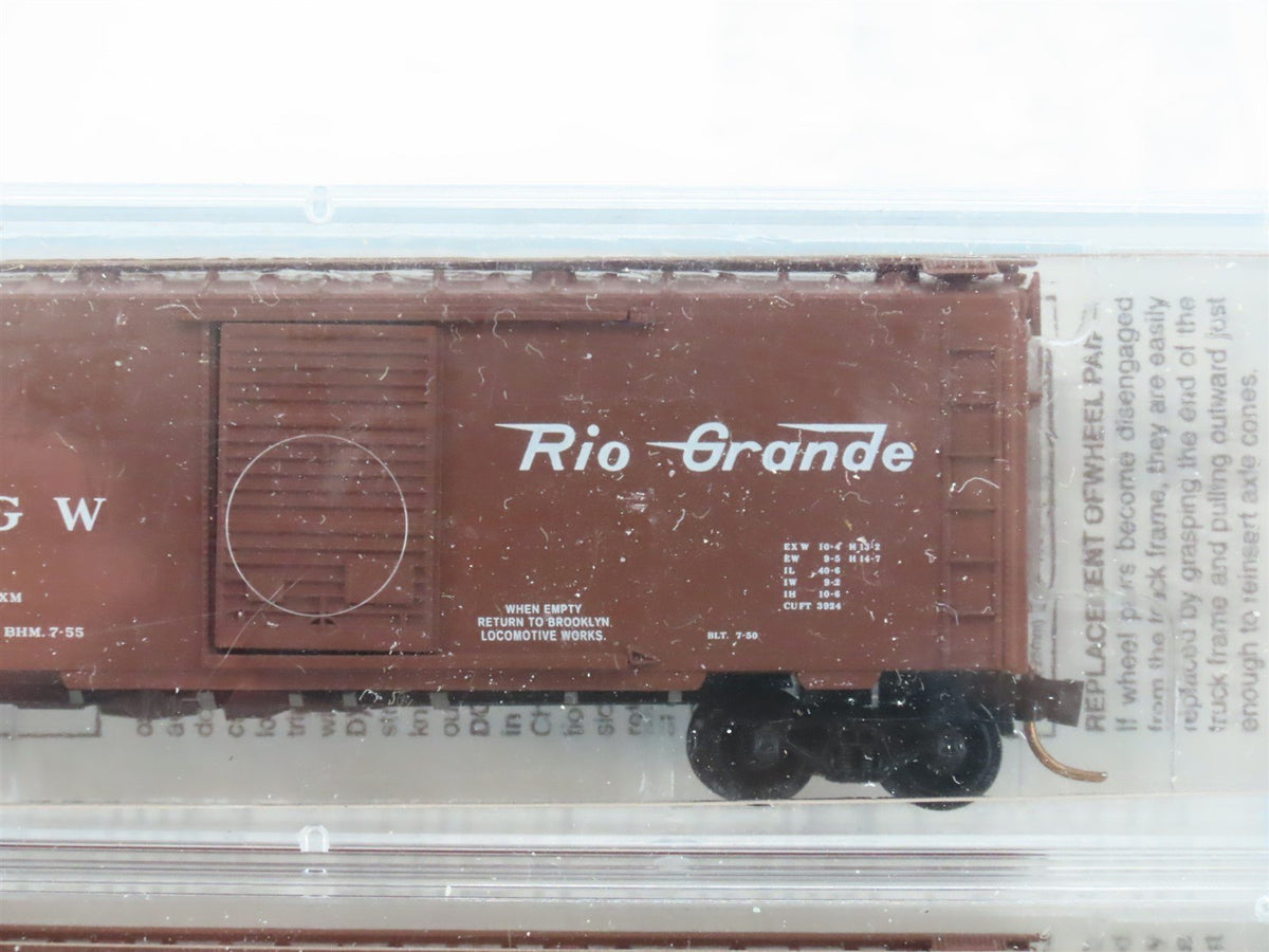 N Scale Micro-Trains MTL BLW 20000-1 D&amp;RGW Rio Grande 40&#39; Box Car 3-Pack Sealed