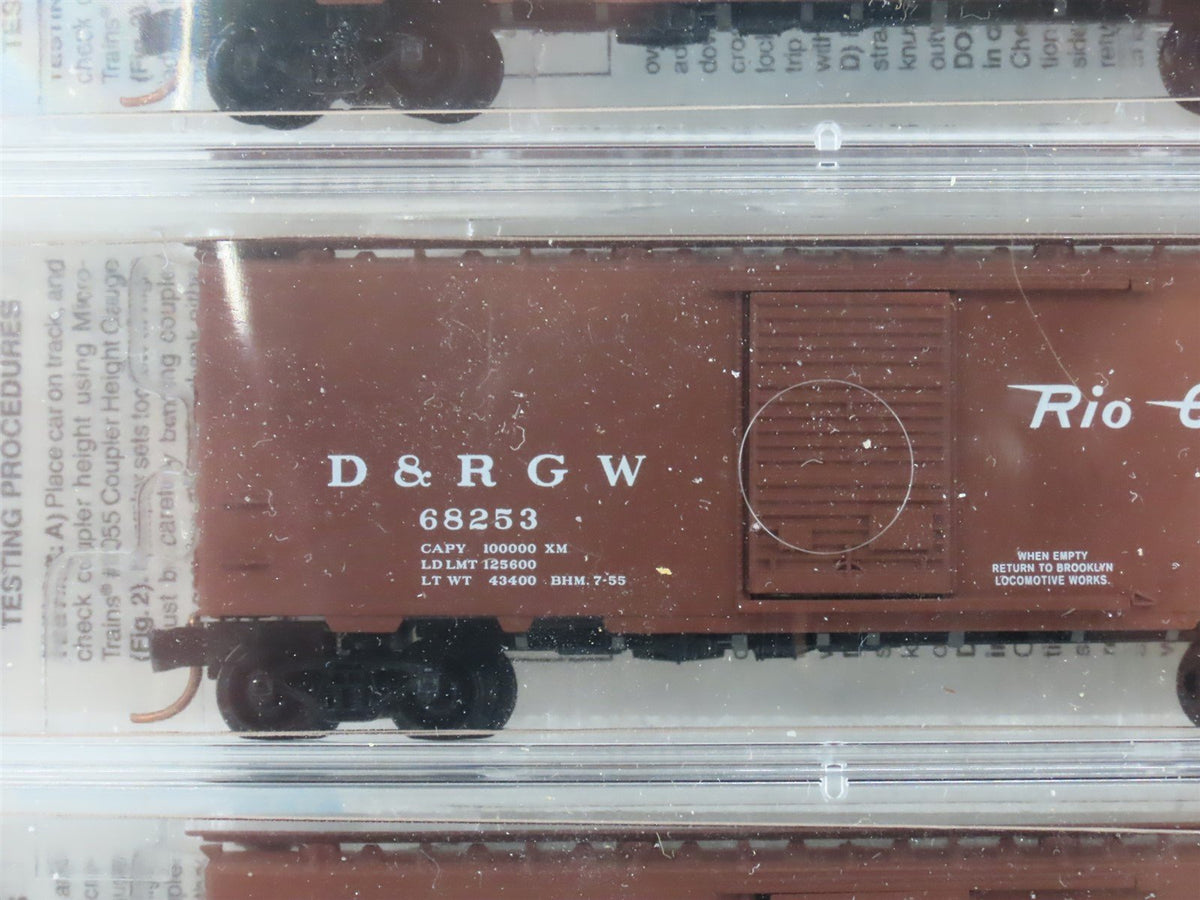 N Scale Micro-Trains MTL BLW 20000-1 D&amp;RGW Rio Grande 40&#39; Box Car 3-Pack Sealed