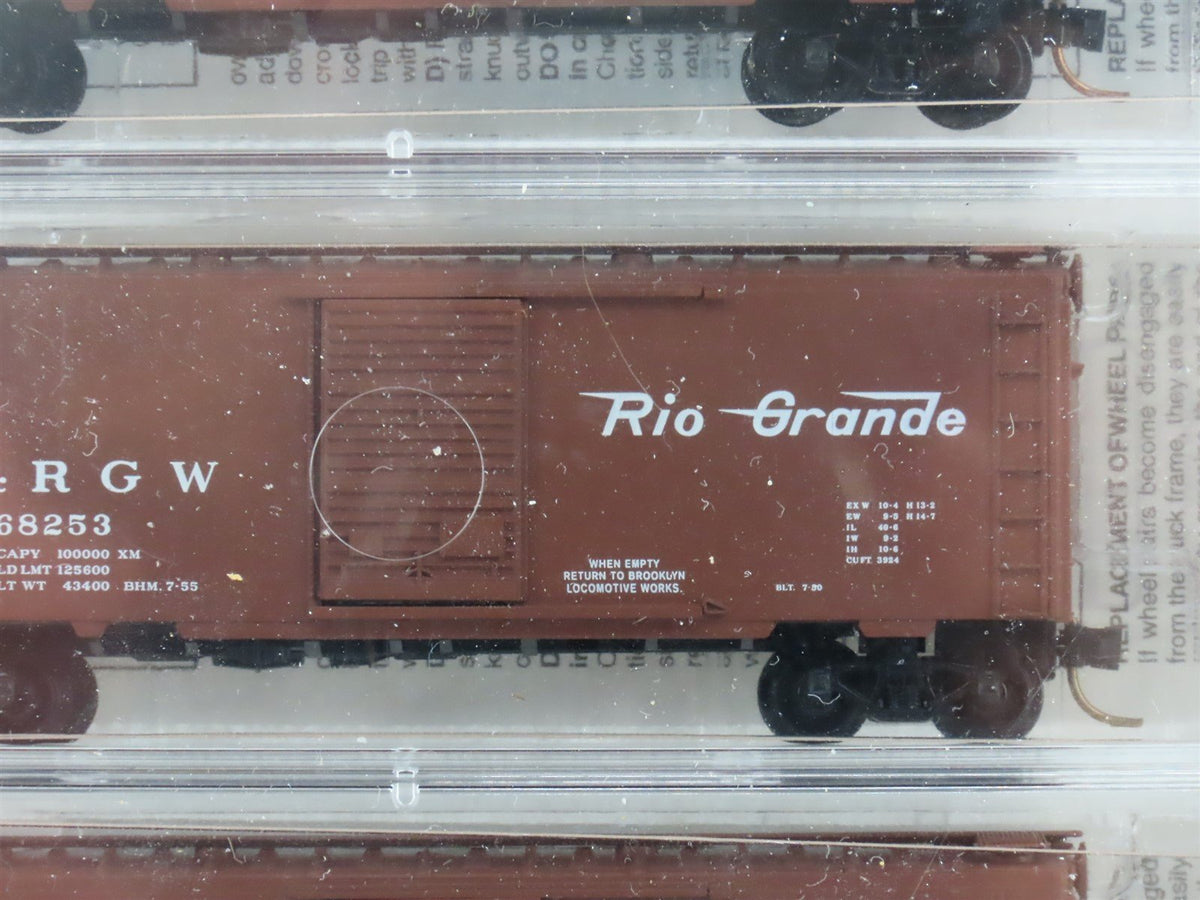 N Scale Micro-Trains MTL BLW 20000-1 D&amp;RGW Rio Grande 40&#39; Box Car 3-Pack Sealed